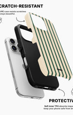 iPhone 16 Pro Tough Case – Evergreen Stripe - View 2