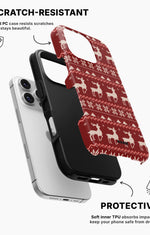 iPhone 16 Pro Tough Case – Reindeer Knit - View 2