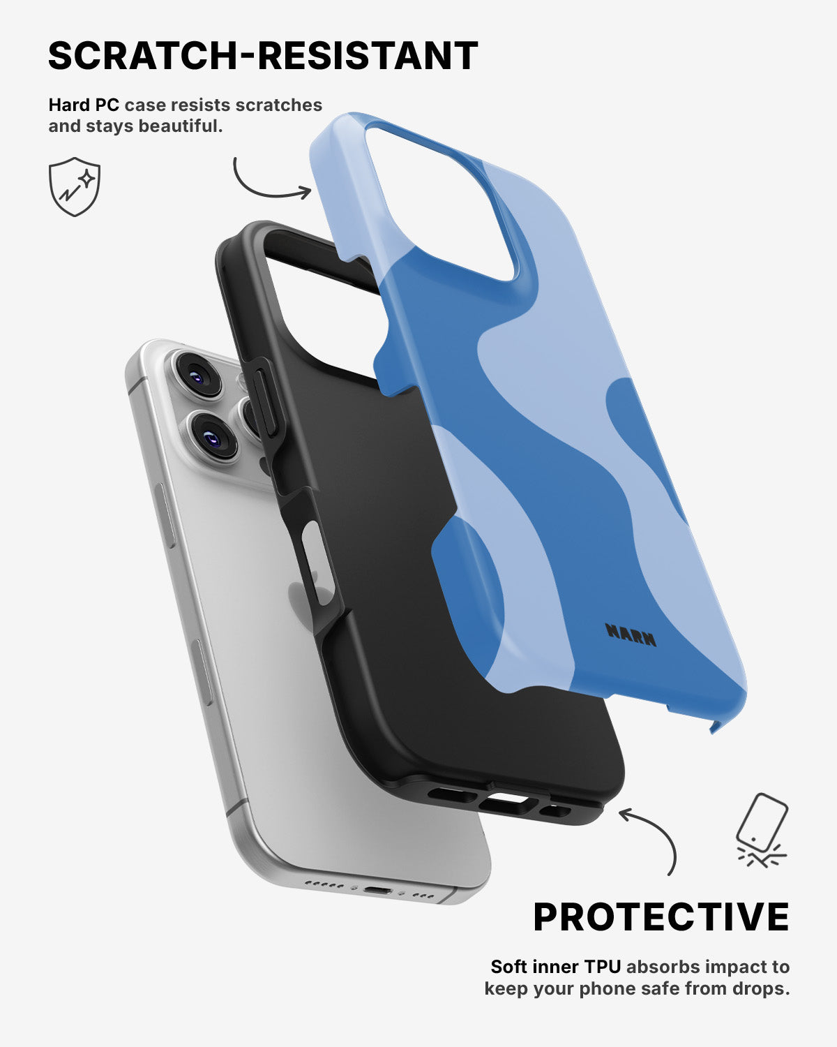 iPhone 16 Pro Tough Case – Calm Tide - View 2