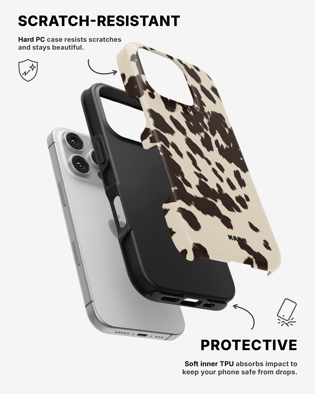 iPhone 16 Pro Tough Case – Cowhide - View 2