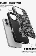 iPhone 16 Pro Tough Case – Midnight Lace - View 2