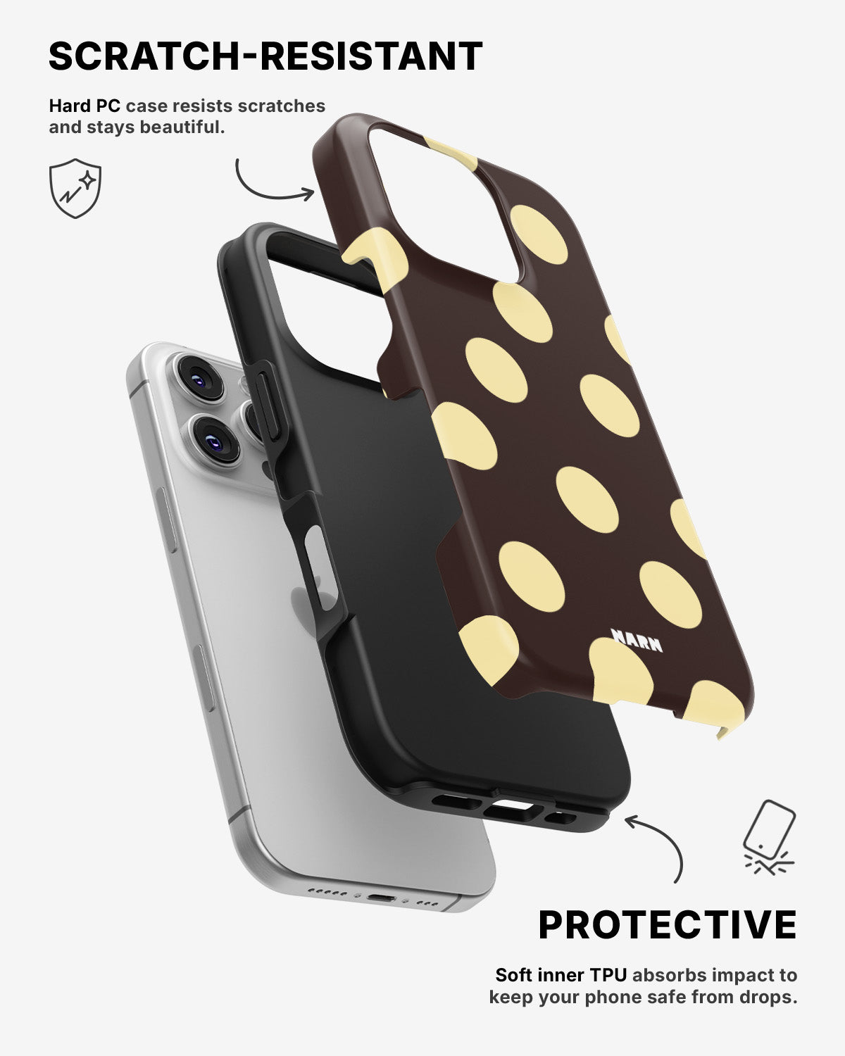 iPhone 16 Pro Tough Case – Mocha Pop - View 2