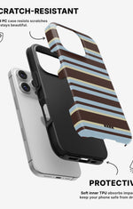 iPhone 16 Pro Tough Case – Latte Lines - View 2