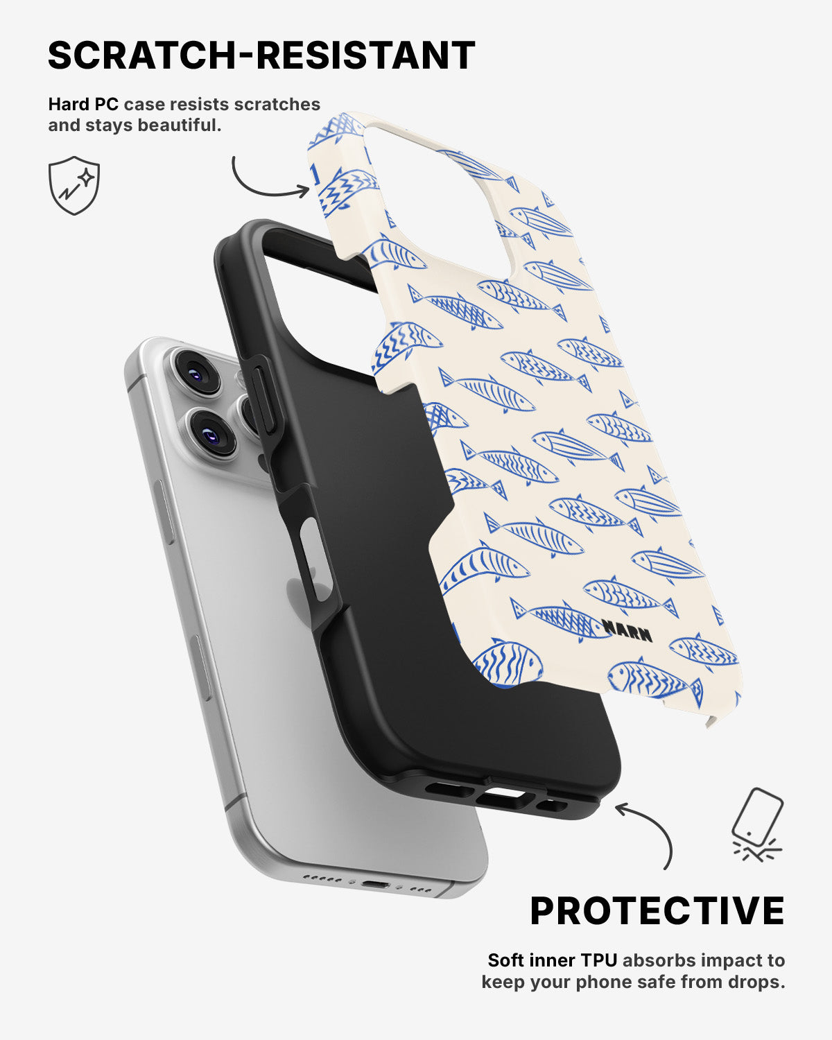 iPhone 16 Pro Tough Case – Blue Catch - View 2