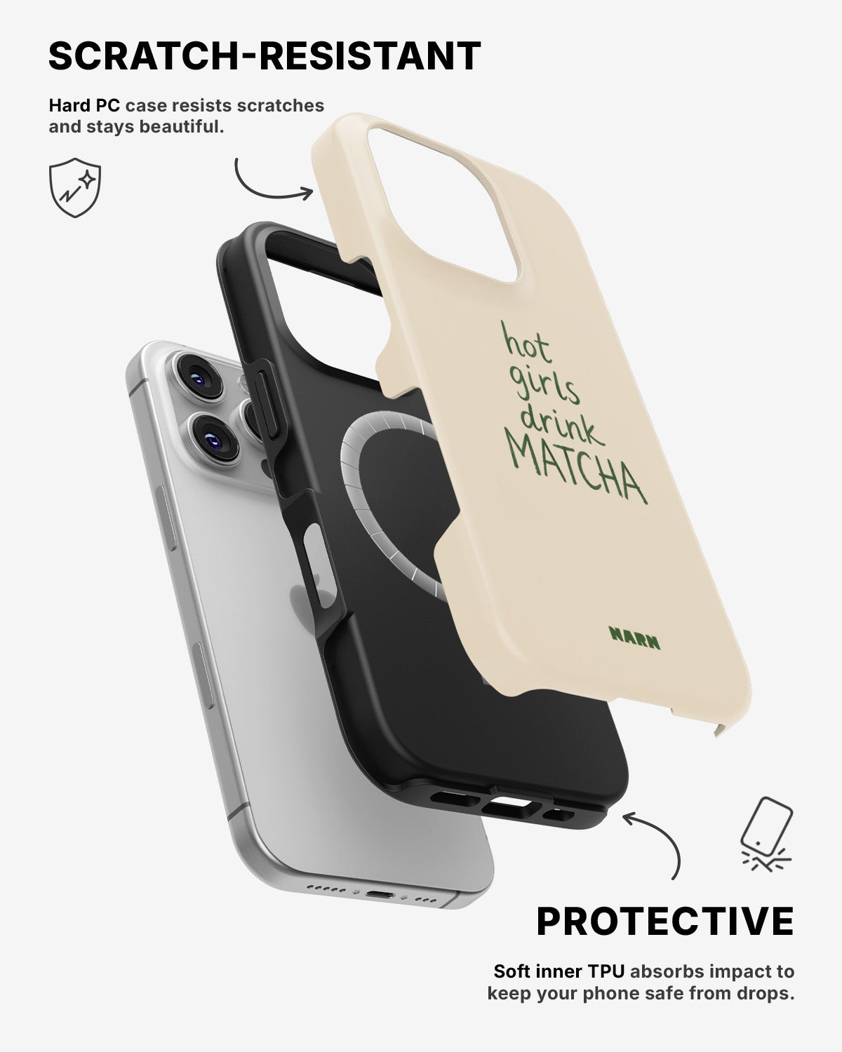 iPhone 16 Pro Tough Case – Drink Matcha - View 2