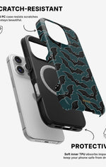 iPhone 16 Pro Tough Case – Midnight Bats - View 2