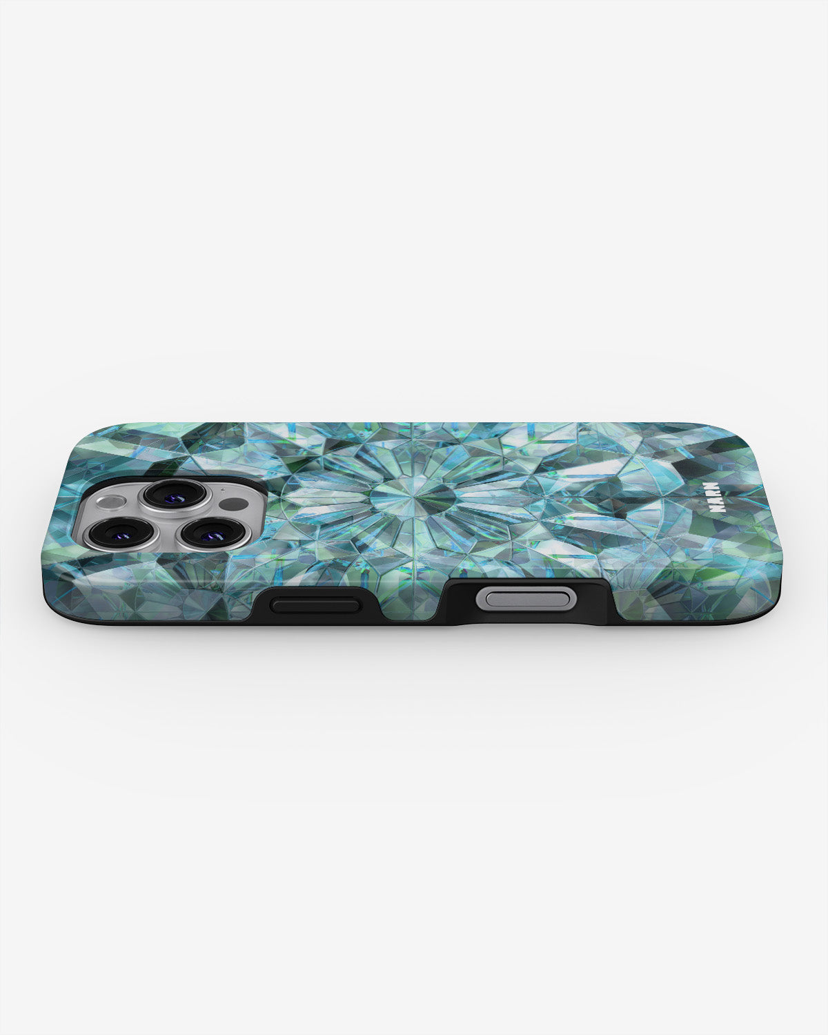 iPhone 16 Pro Tough Case – Green Crystals - View 3