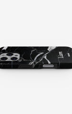iPhone 16 Pro Tough Case – Custom - Black Marble - View 3
