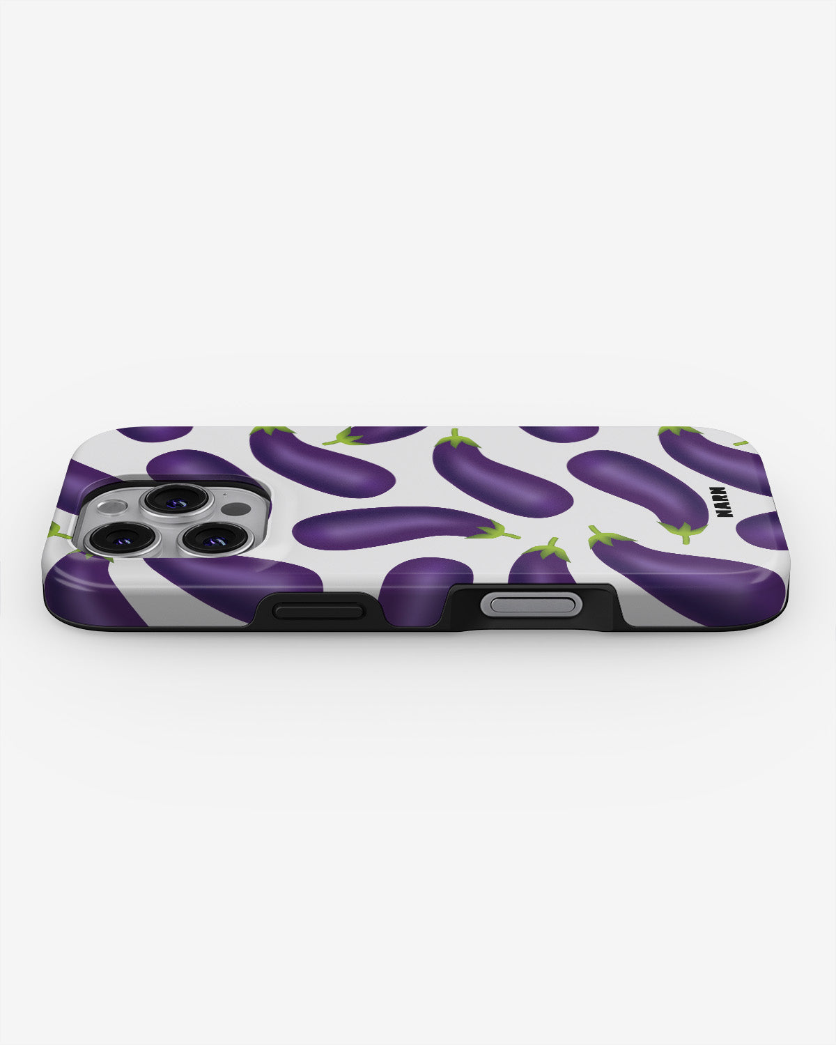 iPhone 16 Pro Tough Case – Eggplant Pattern - View 3
