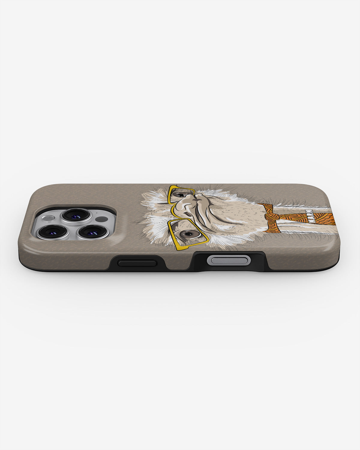iPhone 16 Pro Tough Case – Hipster Ostrich - View 3