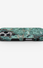 iPhone 16 Pro Tough Case – Green Marble - View 3