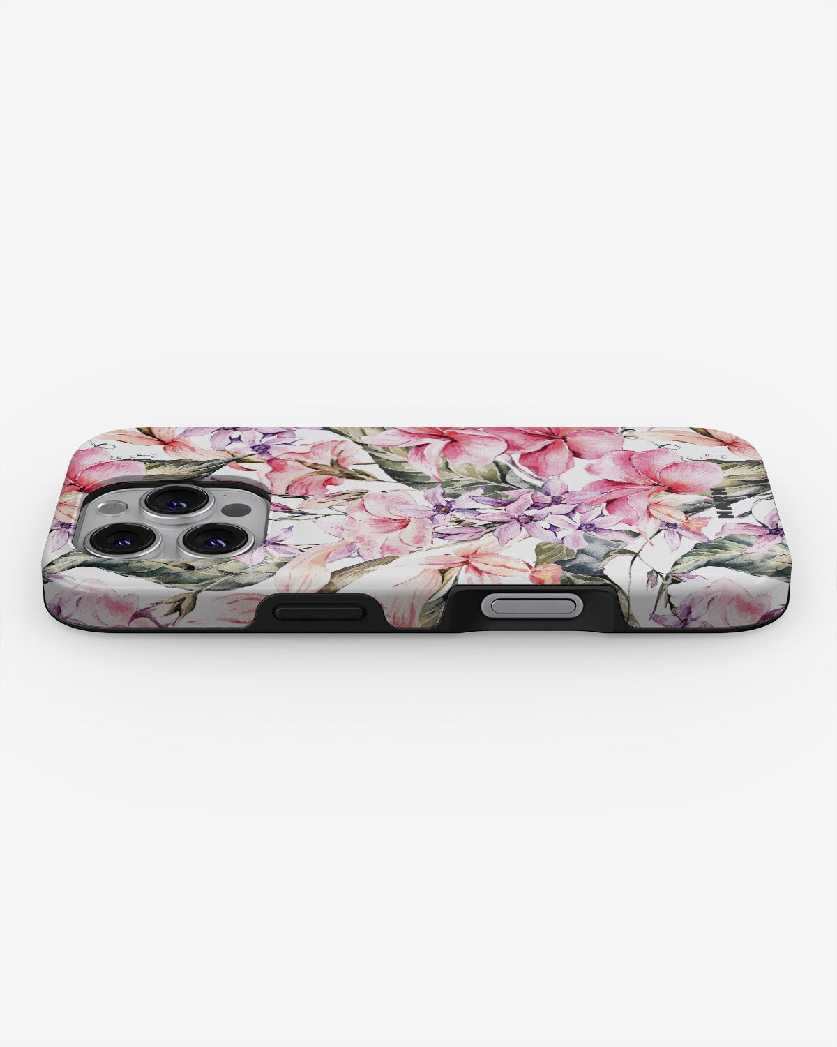 iPhone 16 Pro Tough Case – Watercolor Flowers - View 3