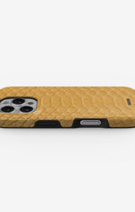 iPhone 16 Pro Tough Case – Yellow Snake - View 3