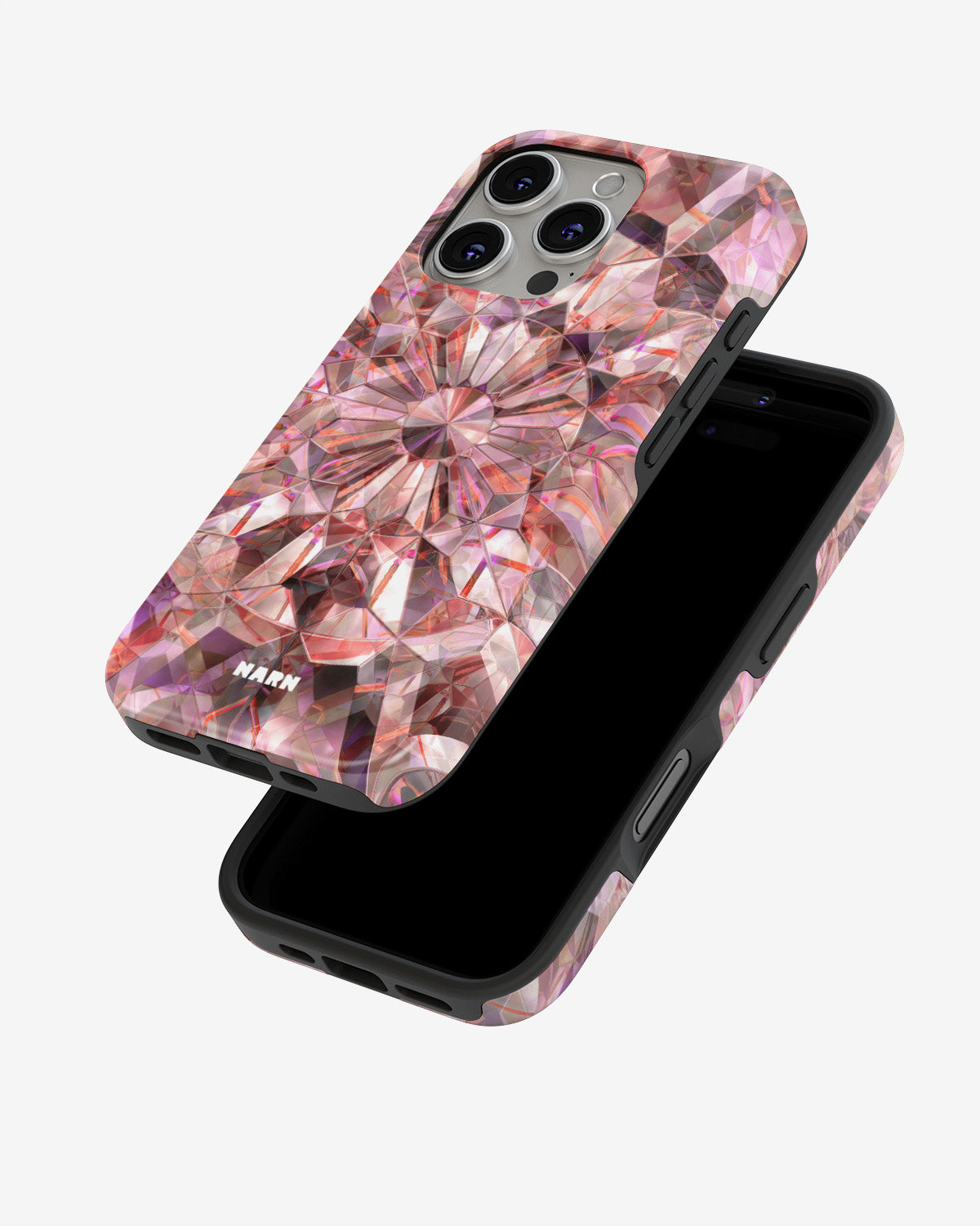 iPhone 16 Pro Tough Case – Pink Crystals - View 4