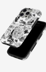iPhone 16 Pro Tough Case – Black & White Bloom - View 4
