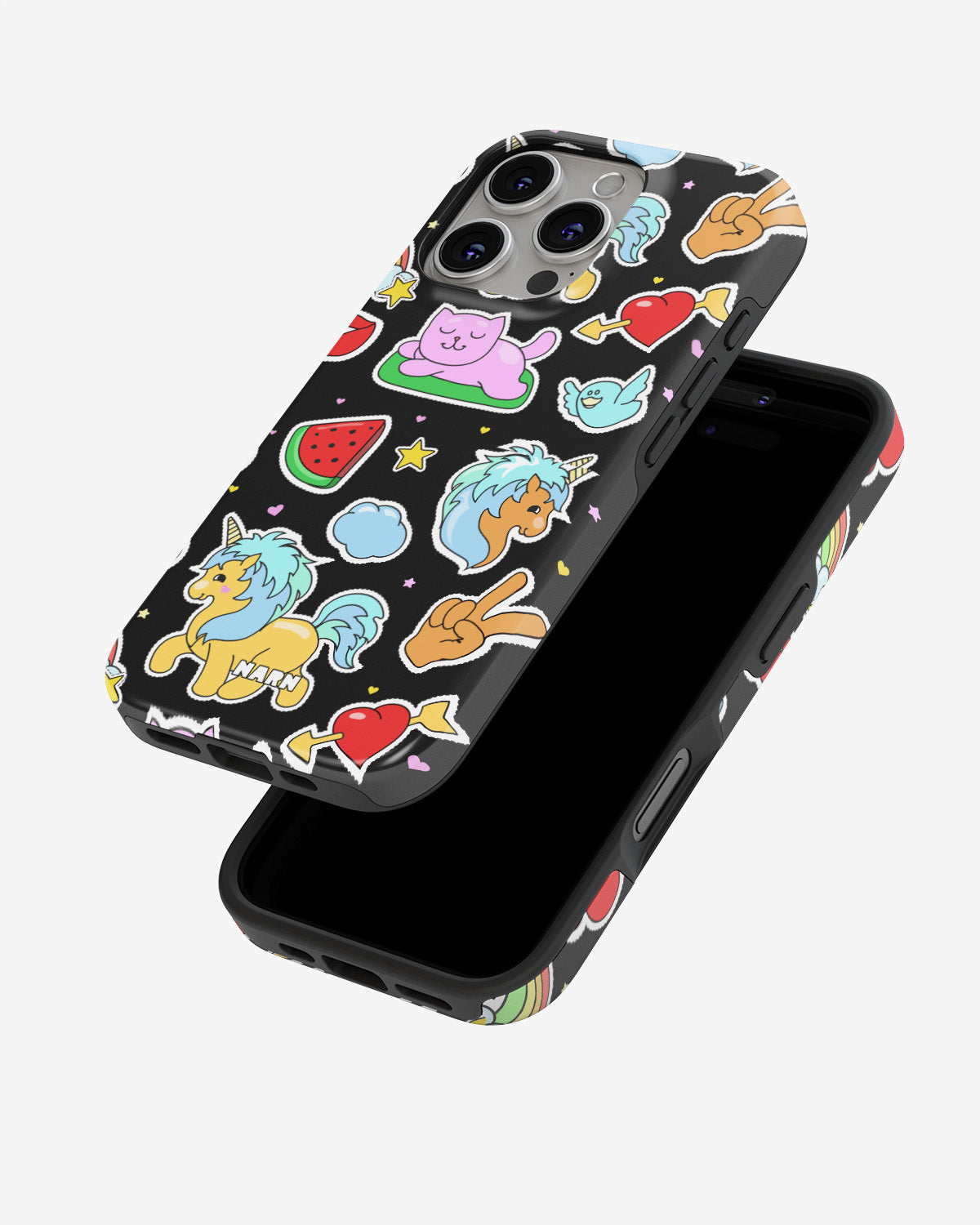 iPhone 16 Pro Tough Case – Cute Stickers - View 4