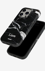 iPhone 16 Pro Tough Case – Custom - Black Marble - View 4