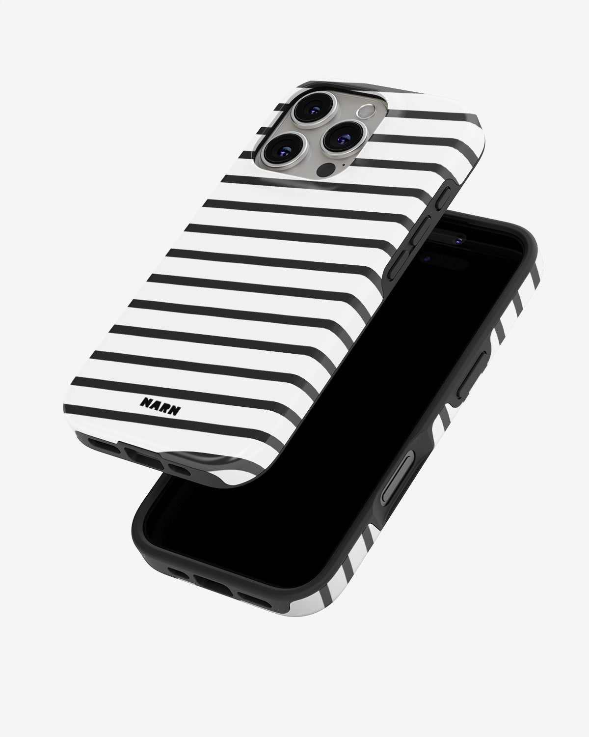 iPhone 16 Pro Tough Case – Black Stripes - View 4