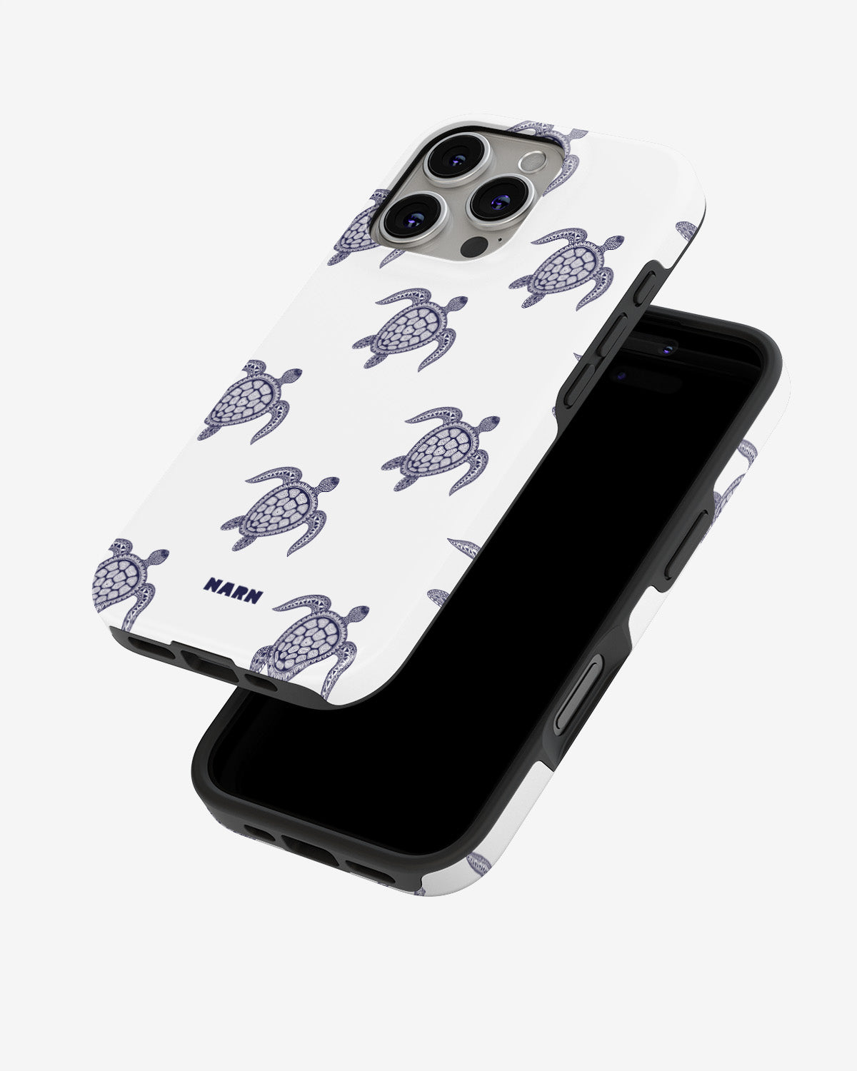 iPhone 16 Pro Tough Case – Blue Turtles - View 4