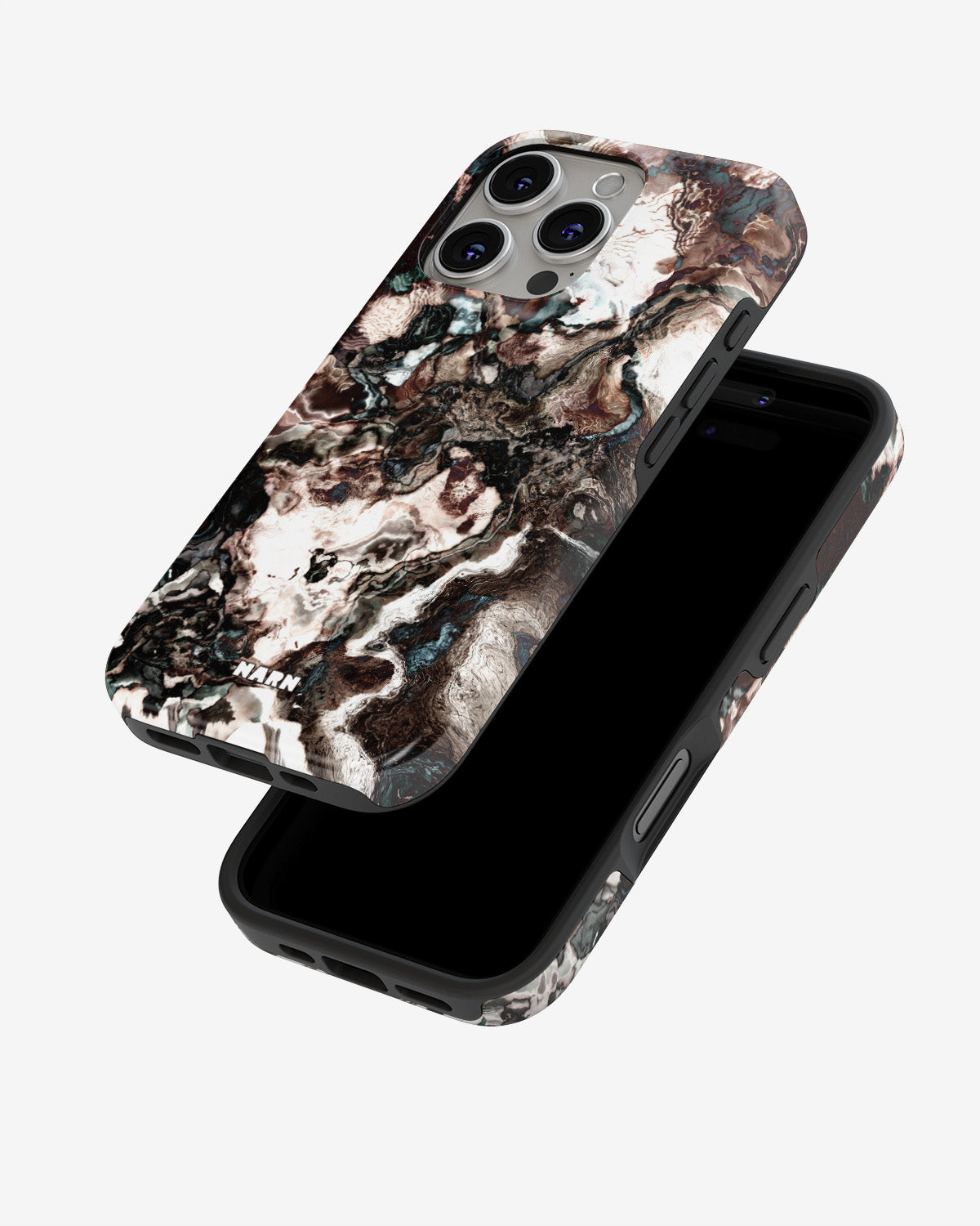 iPhone 16 Pro Tough Case – Marble Brown - View 4