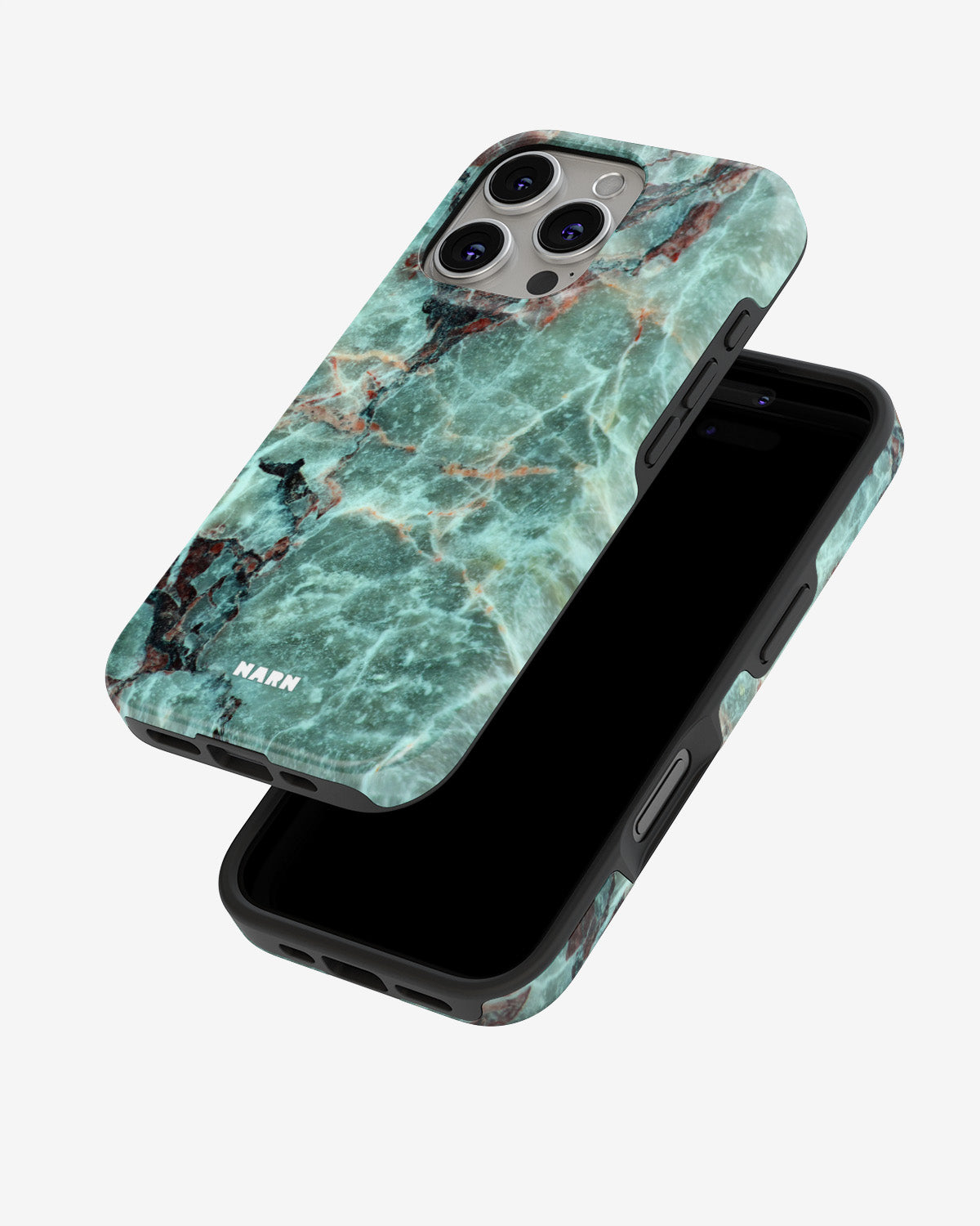 iPhone 16 Pro Tough Case – Green Marble - View 4