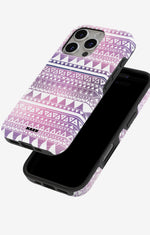 iPhone 16 Pro Tough Case – Purple Aztec - View 4