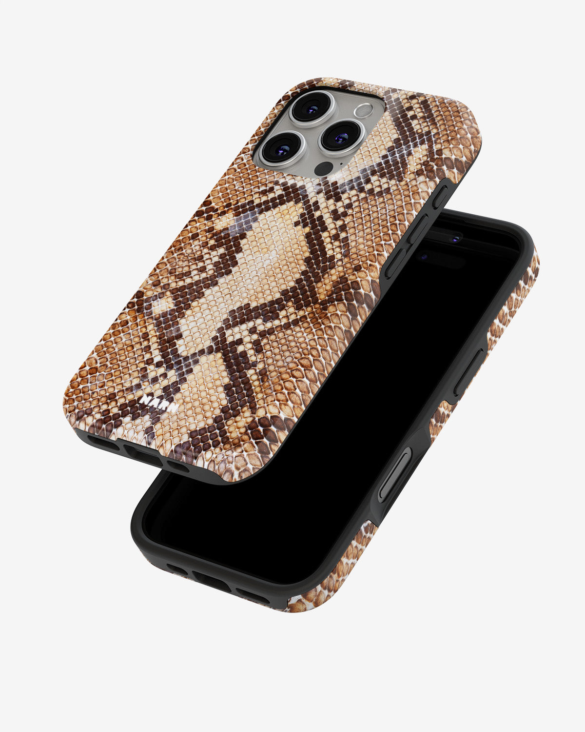 iPhone 16 Pro Tough Case – Brown Snakeskin - View 4
