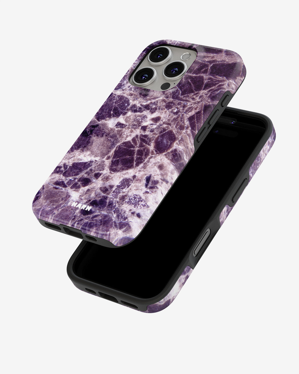 iPhone 16 Pro Tough Case – Purple Marble - View 4