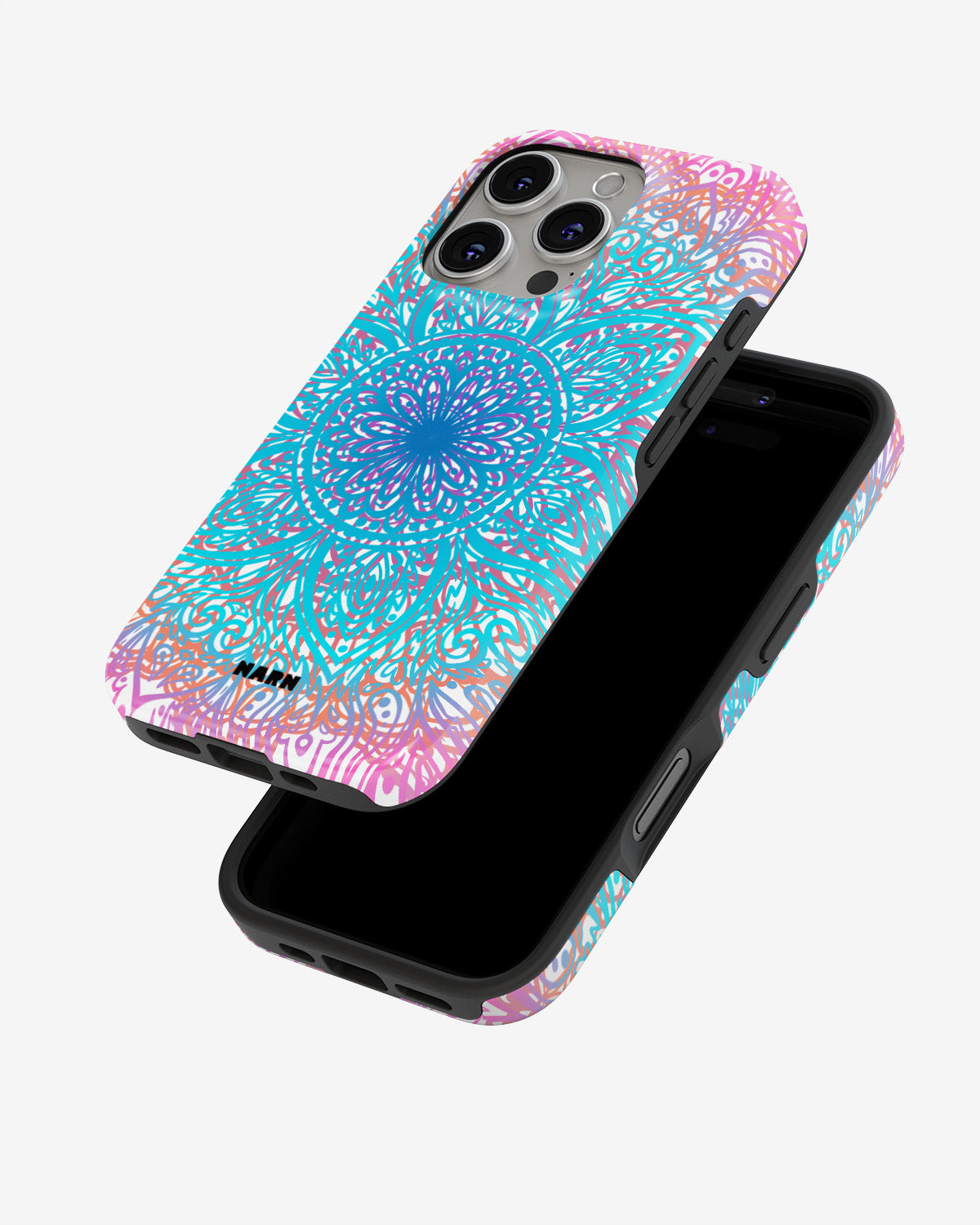 iPhone 16 Pro Tough Case – Pastel Mandala - View 4