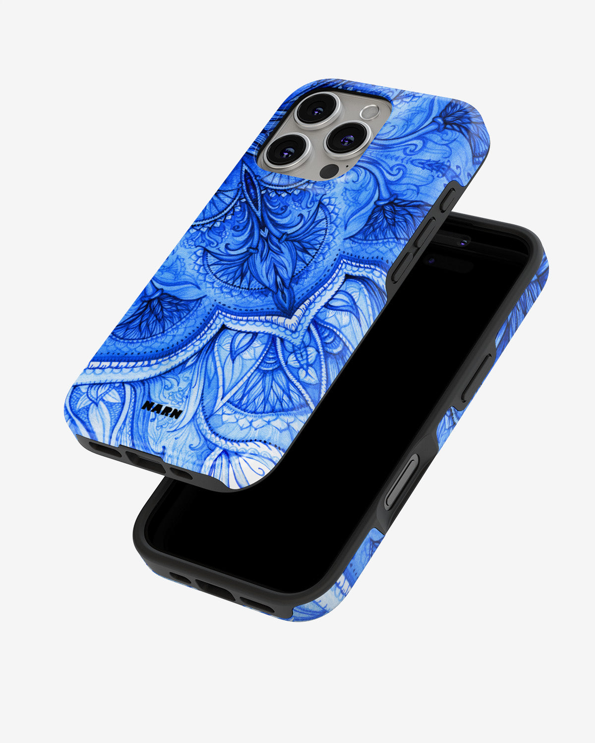 iPhone 16 Pro Tough Case – Blue Vintage - View 4