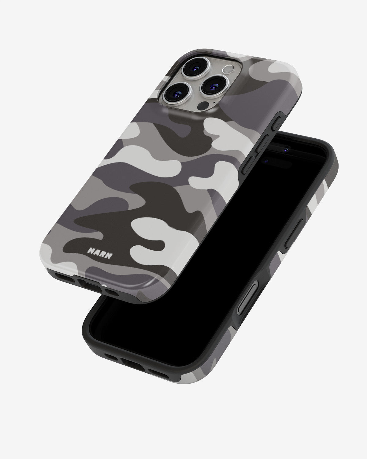 iPhone 16 Pro Tough Case – Grey Camo - View 4