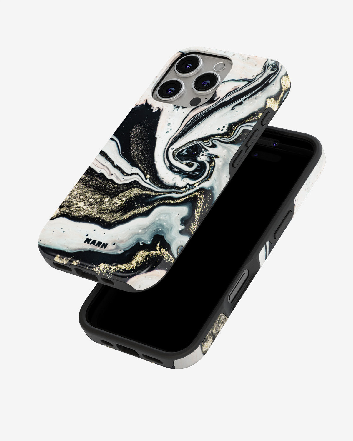 iPhone 16 Pro Tough Case – Golden Swirl - View 4