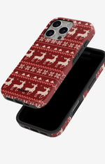 iPhone 16 Pro Tough Case – Reindeer Knit - View 4