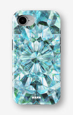 iPhone 16e Tough Case – Green Crystals - View 1