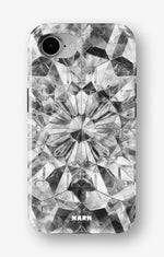iPhone 16e Tough Case – Grey Crystals - View 1