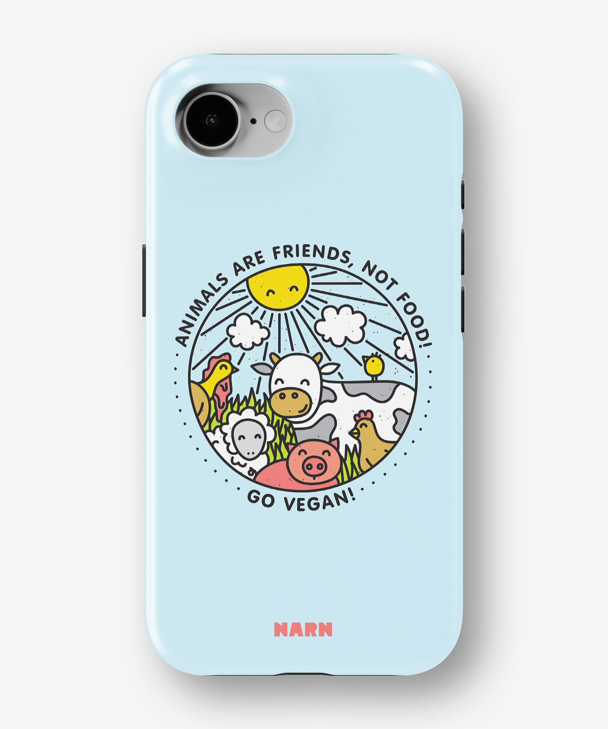 iPhone 16e Tough Case – Friends, Not Food - View 1