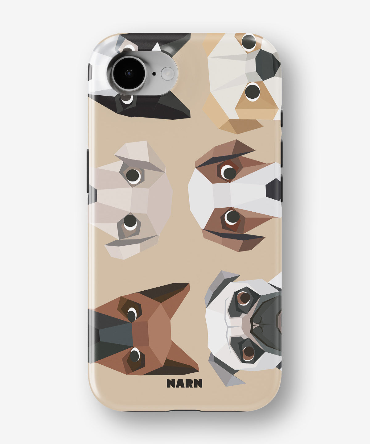 iPhone 16e Tough Case – Cute Dogs - View 1