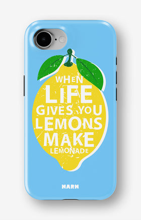 iPhone 16e Tough Case – Lemon Quote - View 1