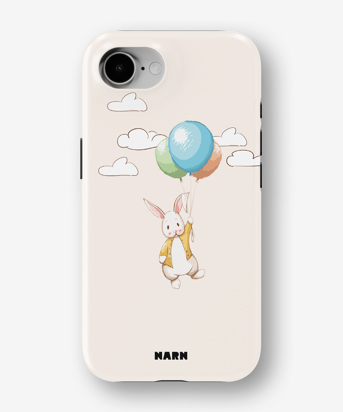 iPhone 16e Tough Case – Flying Rabbit - View 1