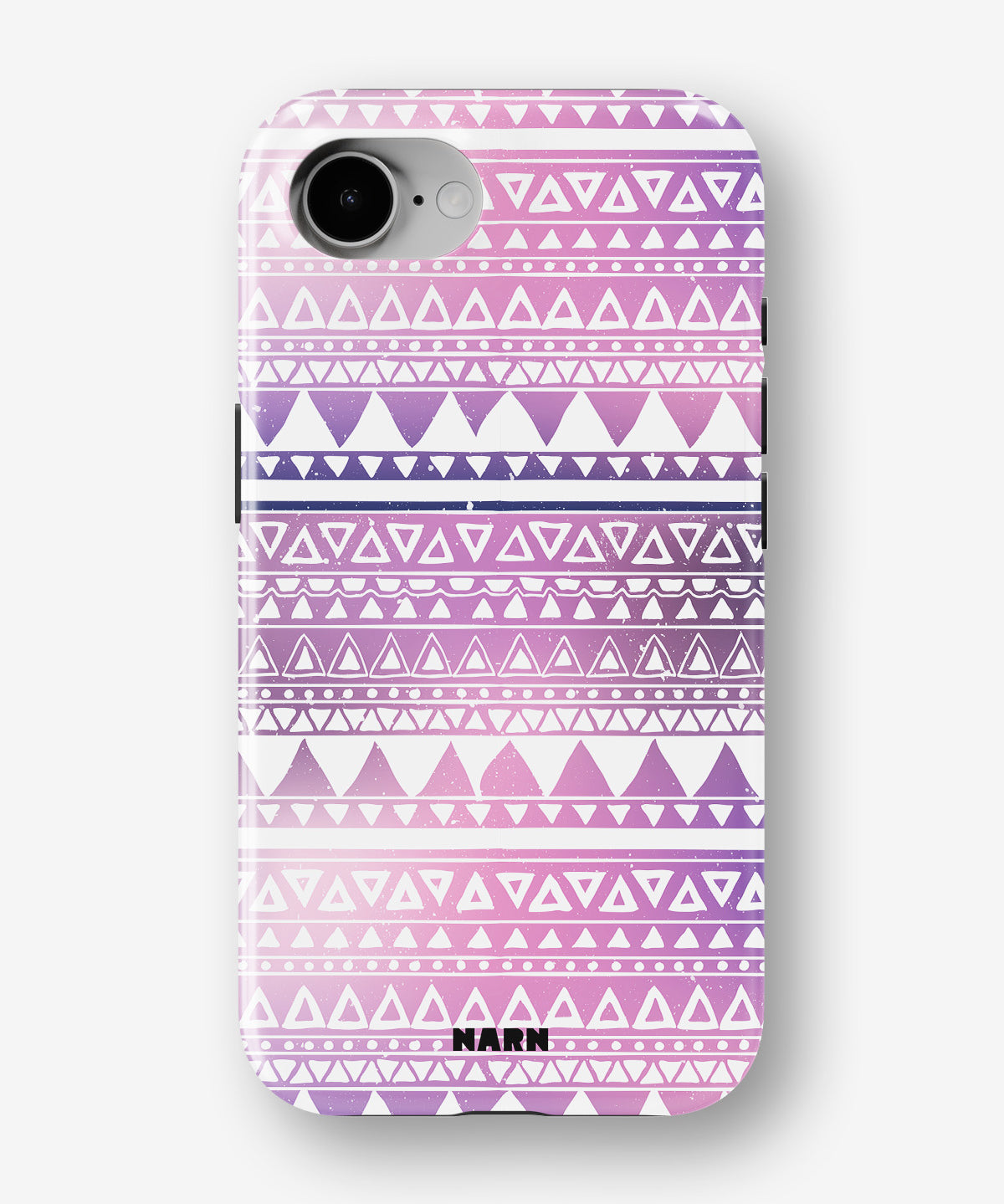 iPhone 16e Tough Case – Purple Aztec - View 1