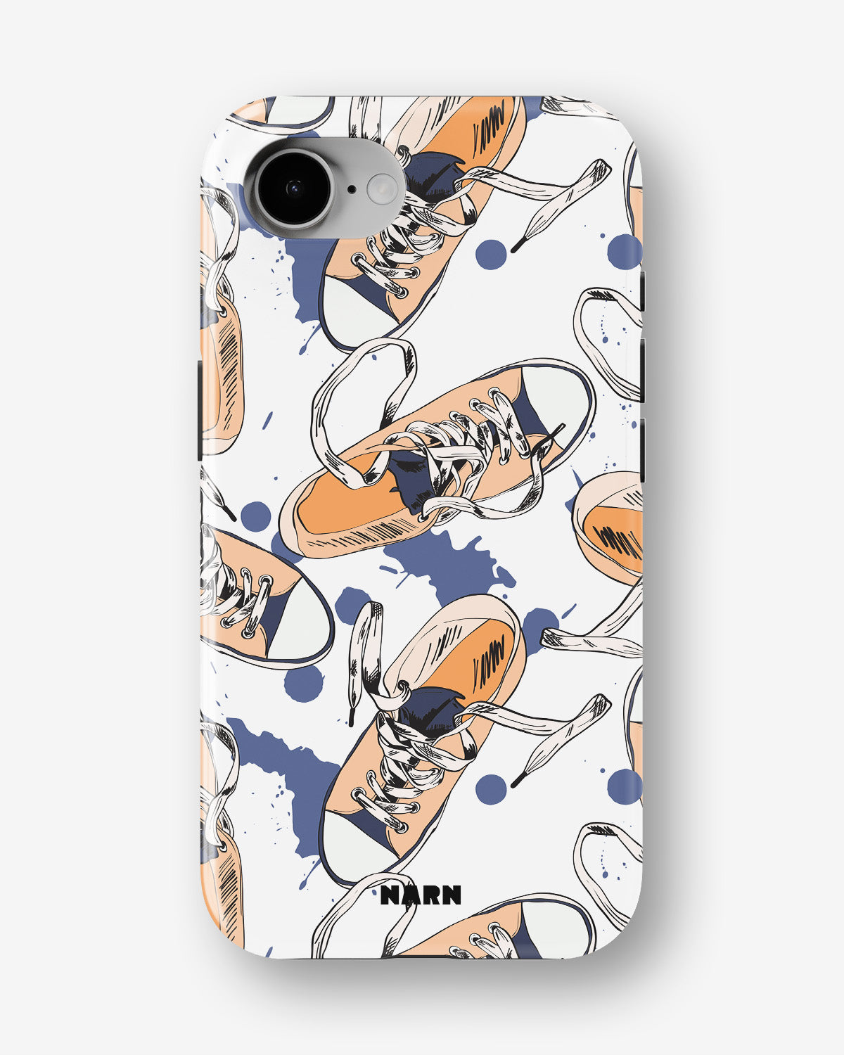 iPhone 16e Tough Case – Apricot Sneakers - View 1