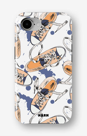 iPhone 16e Tough Case – Apricot Sneakers - View 1