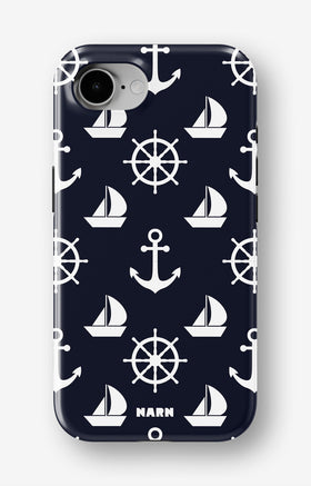iPhone 16e Tough Case – Deep Blue Voyage - View 1