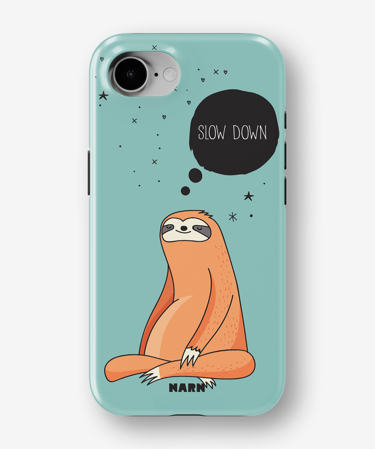 iPhone 16e Tough Case – Slow Down Sloth - View 1