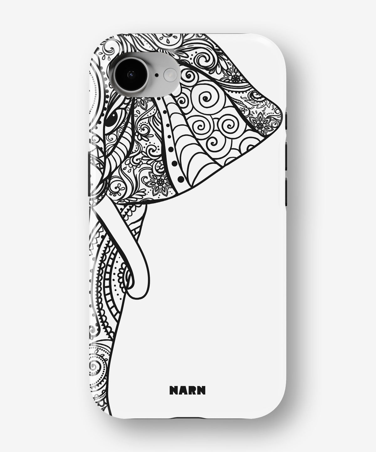 iPhone 16e Tough Case – Mandala Elephant - View 1