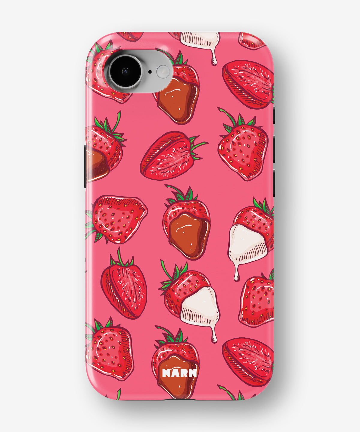 iPhone 16e Tough Case – Strawberry Chocolate - View 1