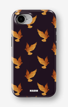 iPhone 16e Tough Case – Royal Doves - View 1