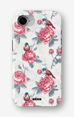 iPhone 16e Tough Case – Birds Among Roses - View 1