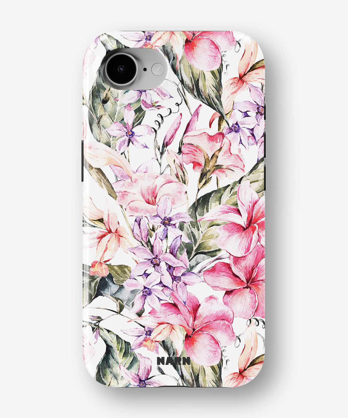iPhone 16e Tough Case – Watercolor Flowers - View 1