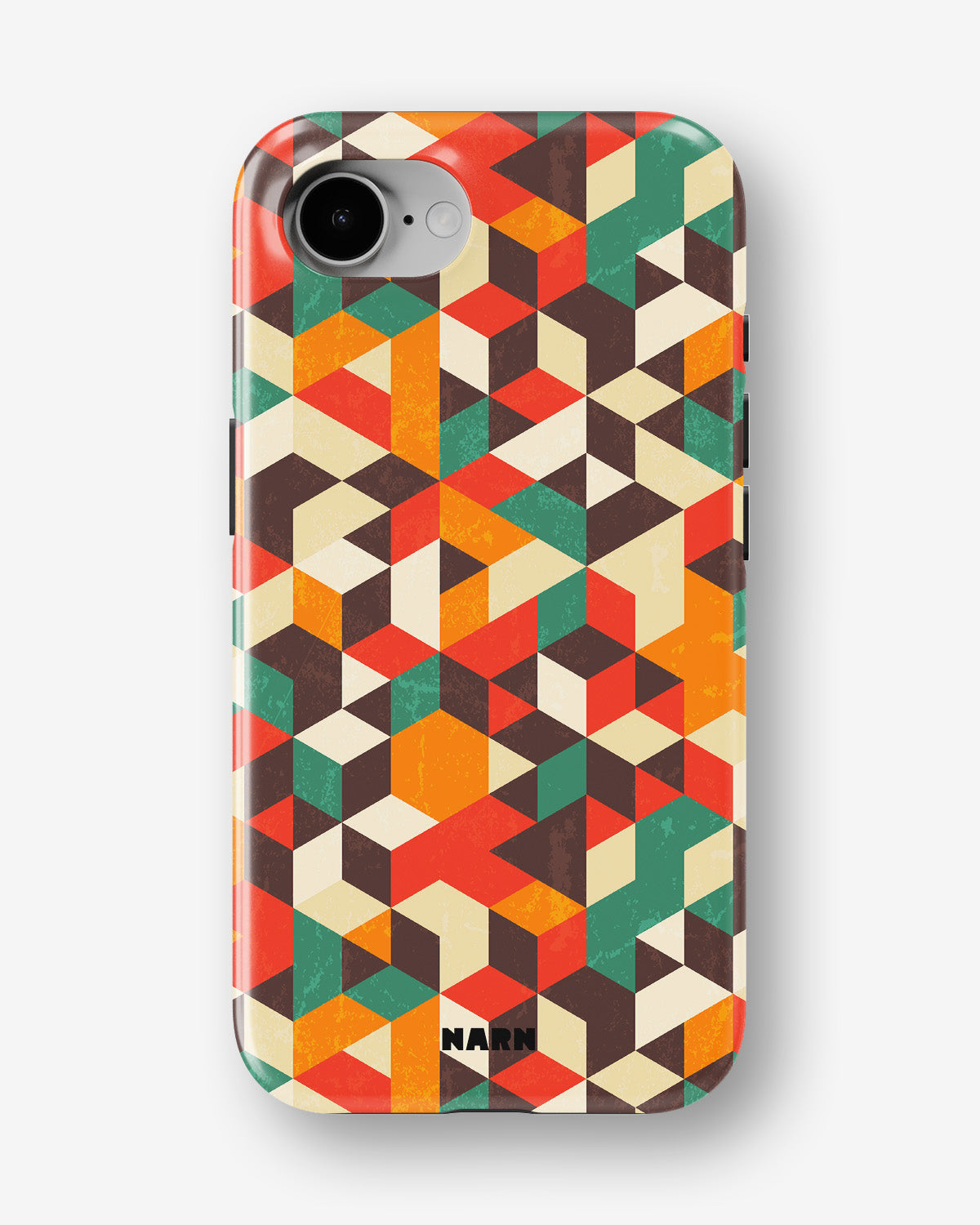 iPhone 16e Tough Case – Retro Geometric - View 1